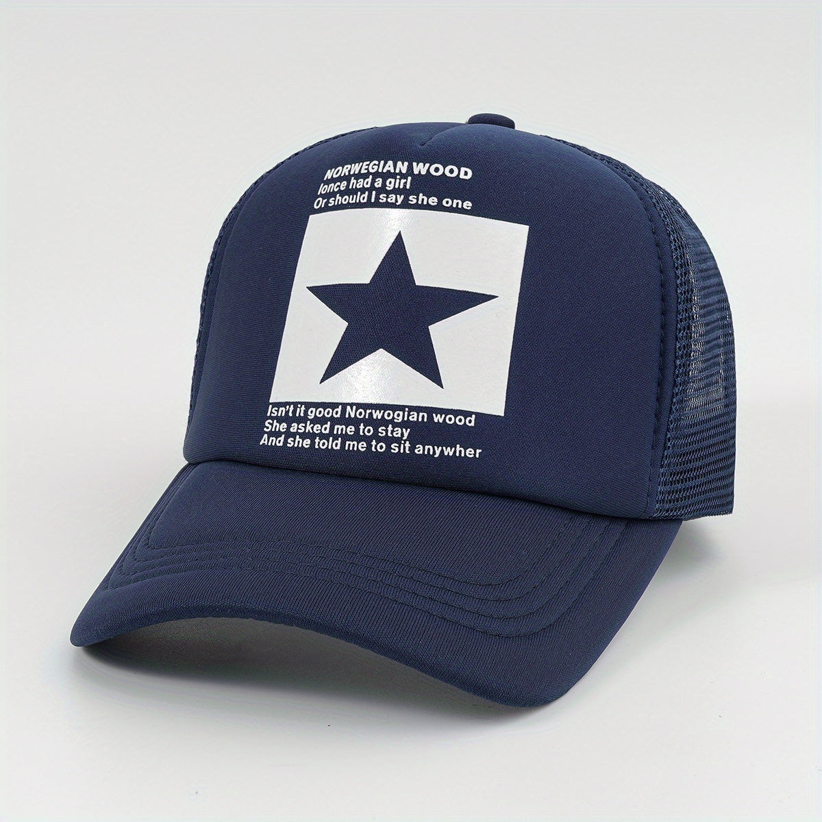 Trucker Hat High Top Baseball Cap Hip Hop Cap Street Dance Cap
