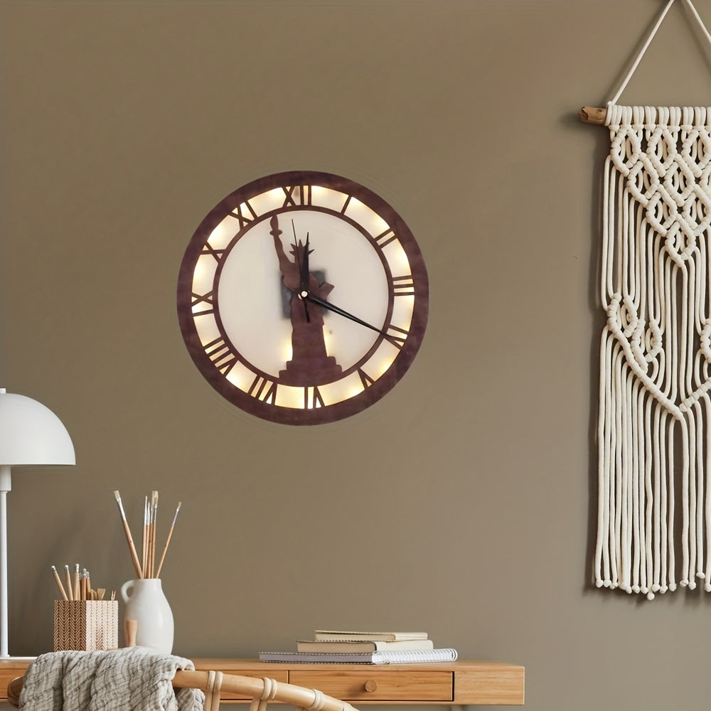 LED Goddess Styling Clock Creative Lamp