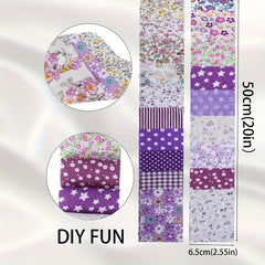 40pcs Cotton Quilting Fabric Strips Jelly Roll for Patchwork Craft