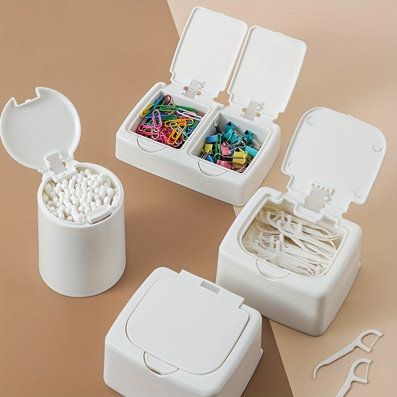 Plastic Desktop Storage Box Cosmetic Storage Box With Lid