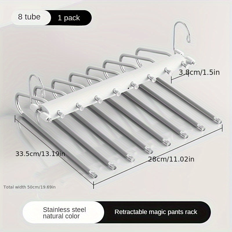 1pc Retractable Pants Rack Multifunctional Layer Pants Hanger