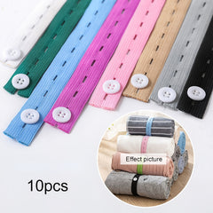 10pcs Travel Clothes Organizer Strap for Luggage Storage
