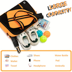 Pickleball Shoulder Bag Crossbody Bag for Rackets