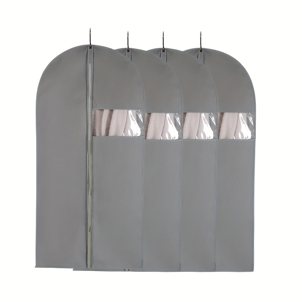 4 Pack 99 06cm Dress Garment Bags Hanging Clothes Gowns Foldable Long Bag
