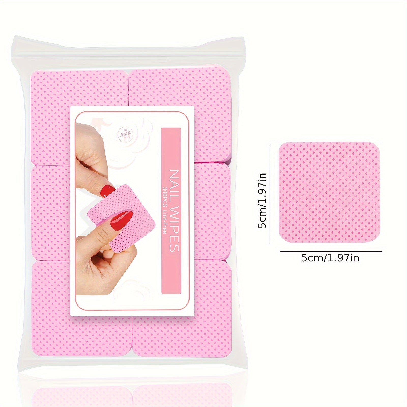 300pcs Non-woven Nail Pads for Quick Nail Polish Removal