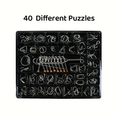 30pcs Puzzle Unlocking Tool Set Nine Link Chain Kongming Lock & Luban's Locks Ad