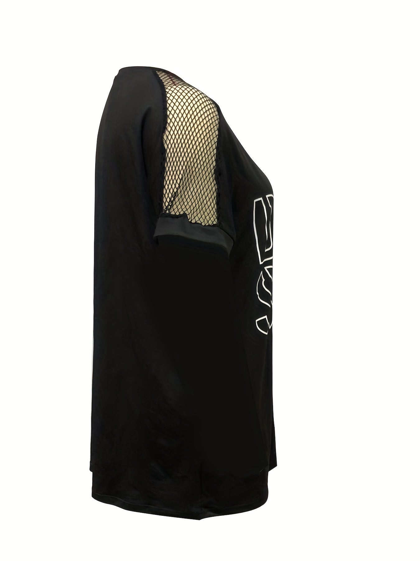  Women's Slogan Print Sports Top