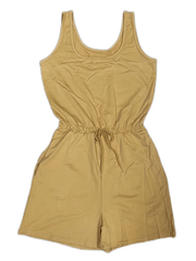 Casual Drawstring Waist Romper Jumpsuit