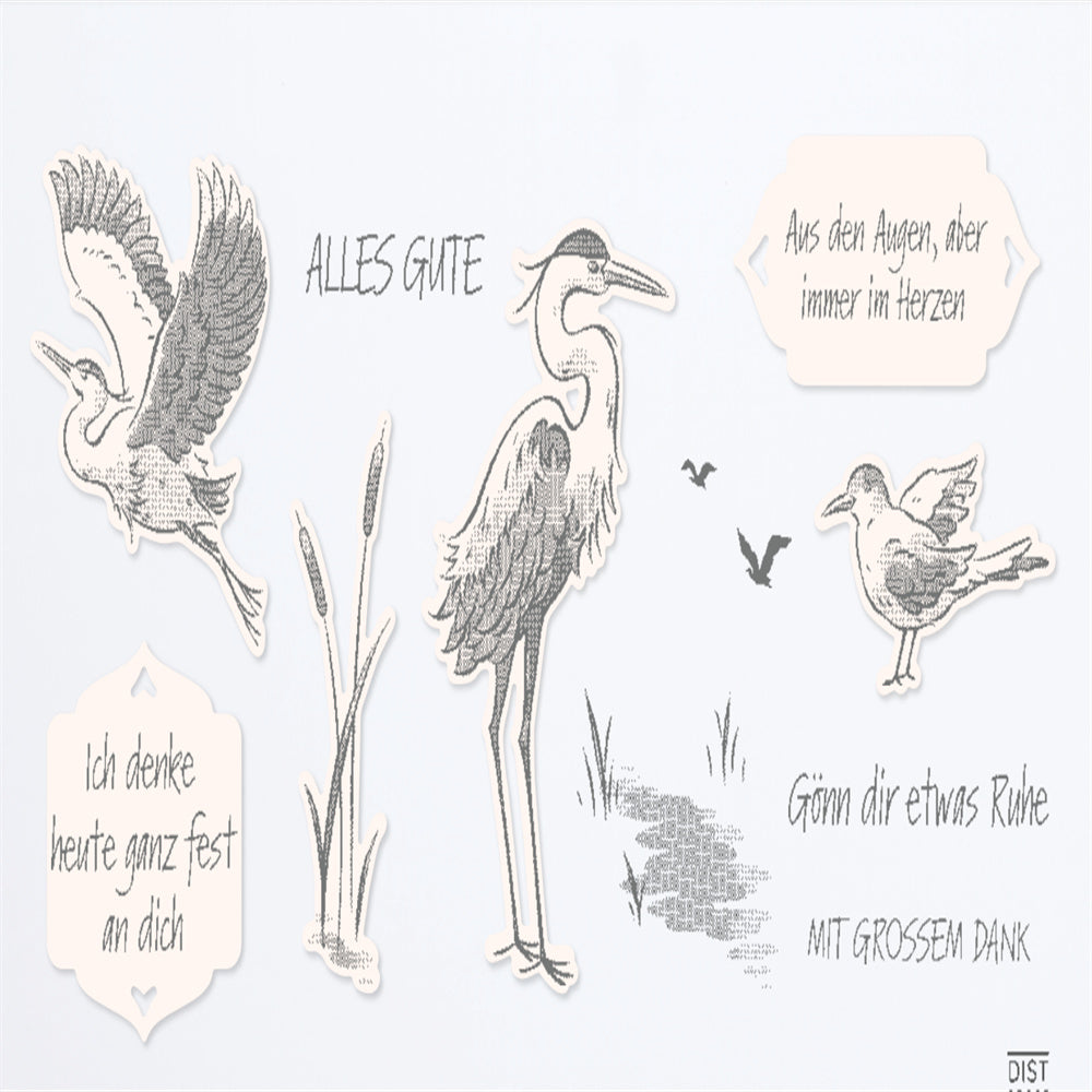 Bird Metal Cutting Dies and Stamps for Scrapbook Designs