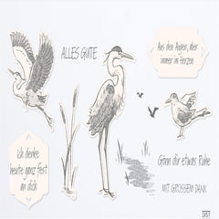 Bird Metal Cutting Dies and Stamps for Scrapbook Designs