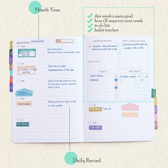 A5 Weekly Planner & Goals Journal - Time Management & Productivity