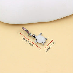 1Pc Turtle Dolphin Elephant Charm Alloy Pendant Beads