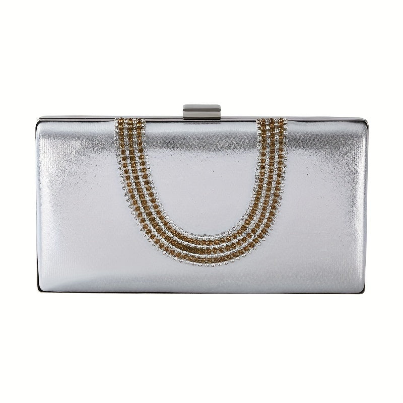 Rhinestone Evening Bag Glitter Dinner Clutch Bag for Party Wedding & Prom