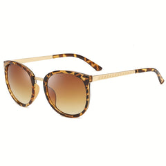 Round Metal Sunglasses For Women Men Large Outdoor Sports Glasses UV400