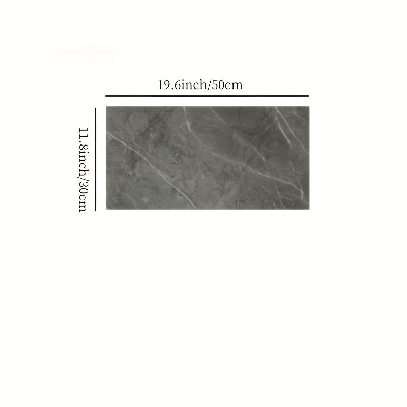 10pcs Marble Peel & Stick Floor Tiles, Easy Install for Bathroom