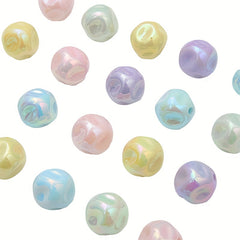 10pcs Acrylic Colorful Fig Pattern Beads Straight Hole DIY Mobile Chain