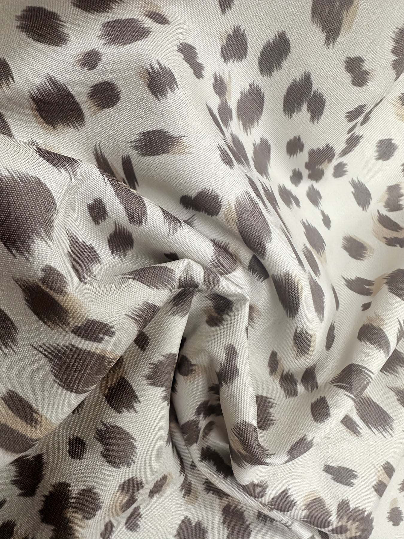  Retro Leopard Print Wide Leg Trousers