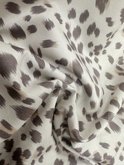  Retro Leopard Print Wide Leg Trousers