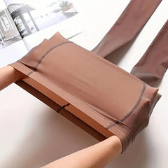 Slim Opaque High Waist Footed Pantyhose Women's Stockings