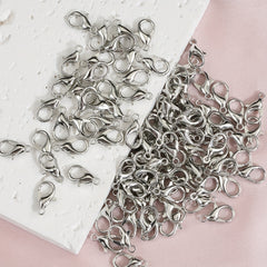 100pcs Lobster Clasps Bracelet Necklace DIY Hooks Chain Closure Jewelry Making