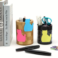 Cat Sticky Notes & Paper Clips Set - Funny Cat Office Supplies