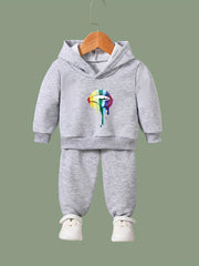 Colorful Lip Pattern Hooded Sweatshirt Girls Hoodies & Sweatpants