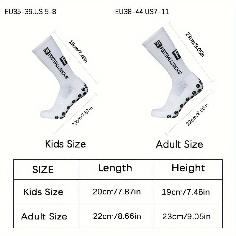 Non-slip Soccer Socks Breathable Sweat-absorbing Outdoor Sports Crew Socks