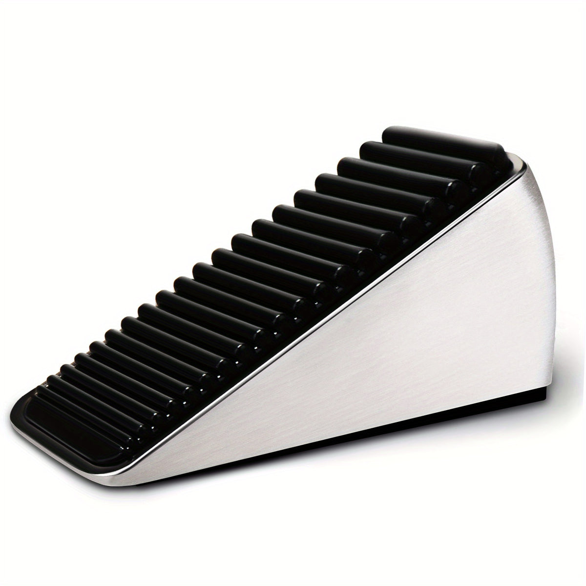 Heavy Duty Door Stopper 2.6 In Height Zinc Alloy & Silicone