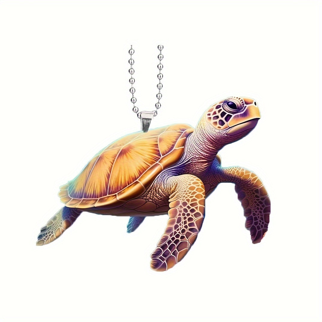 Turtle Acrylic Pendant Car Rearview Mirror Decoration