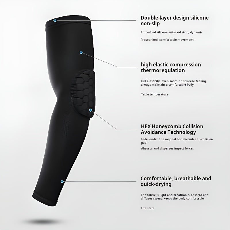 Elbow Protection Sleeve Arm Band Sports Gear Honeycomb Anti collision
