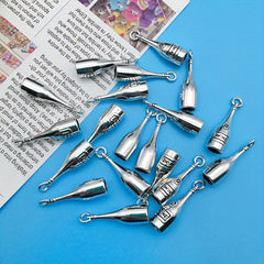 20pcs Wine Glass Barrel Bottle Charms for DIY Jewelry Making