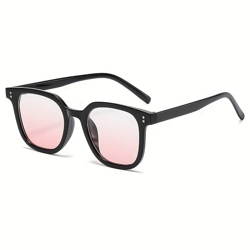 Large Square Sunglasses Casual Gradient Glasses UV400