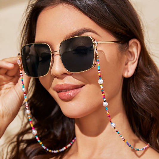 Pearl Beaded Eyeglass Chain Holder Necklace for Women