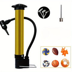 Stainless Steel Bike Pump Hand Air Pump Portable Ball Inflating Pump