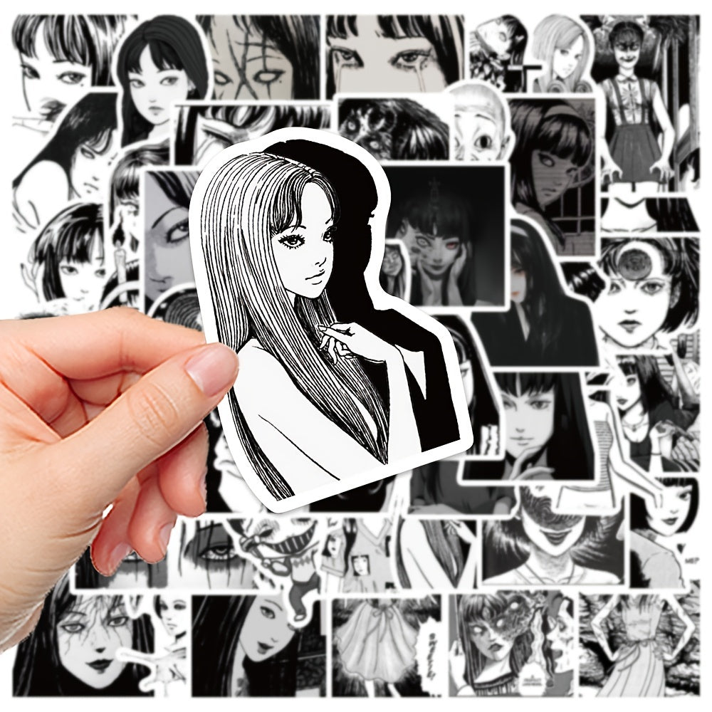 50 Colorful Anime Stickers for Personalizing Your Luggage, Phone, Helmet & More