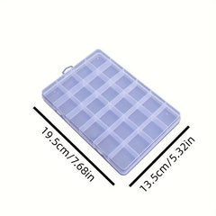 1pc Hardware Parts Sub grid Box With Lid Fixed Grid Plastic Storage Box