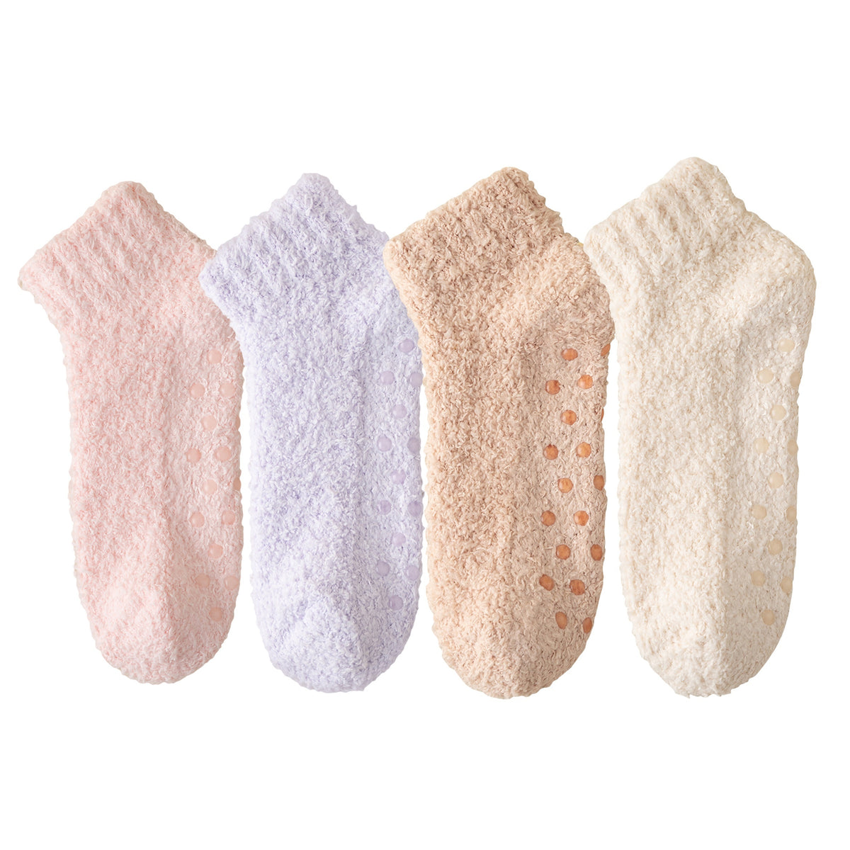 4 Pairs Cozy Fuzzy Socks for Women