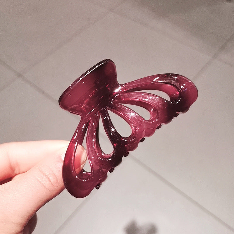 Colorful Clear Hair Claw Clip Non Slip Strong Hold Grip Hair Jaw Clip