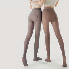 Plush Lined Tights High Waist Thermal Leggings Women's Stockings