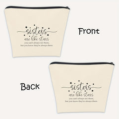 Sisters Like Stars Makeup Bag - Sister Birthday Gift