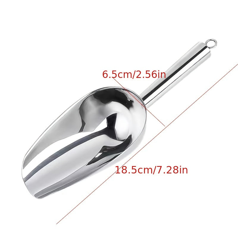 1pc Stainless Steel Ice Scoop Kitchen Ice Shovel For Ice Maker