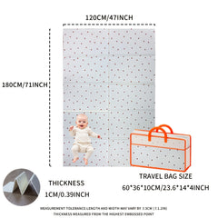 Waterproof Kids Play Mat Easy Clean PE Surface Portable