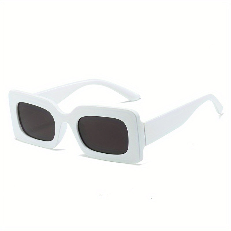 Square Frame Sunglasses Vintage Wrap Around Glasses