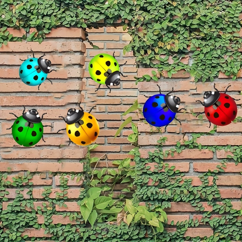 Metal Ladybugs Wall Decor Hanging Home Garden Bedroom Party Birthday Decor