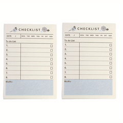 Small To-Do List Sticky Notes and Planner with Checklist Sticky Notes - 2 Sets