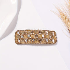 Rhinestone Snap Rectangle Hair Clip Glitter Hair Accessory