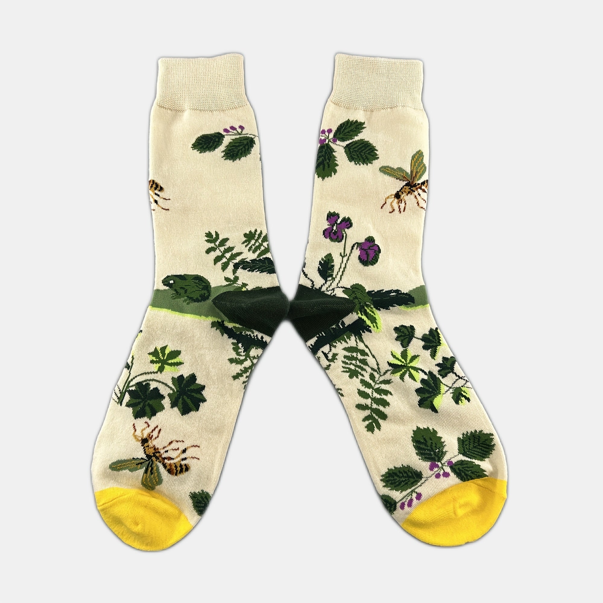 5 Pairs Cute Animal & Fruit Print Mid Tube Socks Women's Stockings