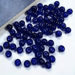 50PCS 0.32inch Natural Stone Glass Round Bead Spacer Beads