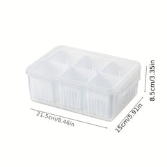 Scallion Preservation Box With Lid Compartment Box Refrigerator Preservation Box