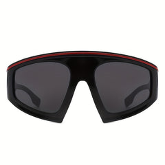 MegaRacer Retro Shield Oversized Sunglasses